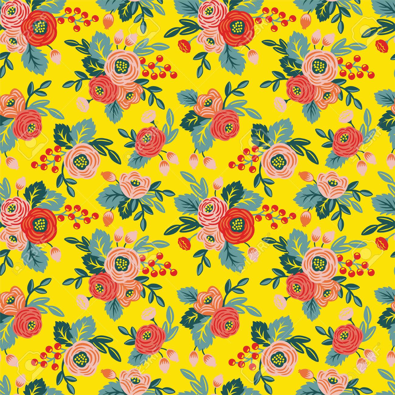 Yellow Print Wallpapers Wallpaper Cave