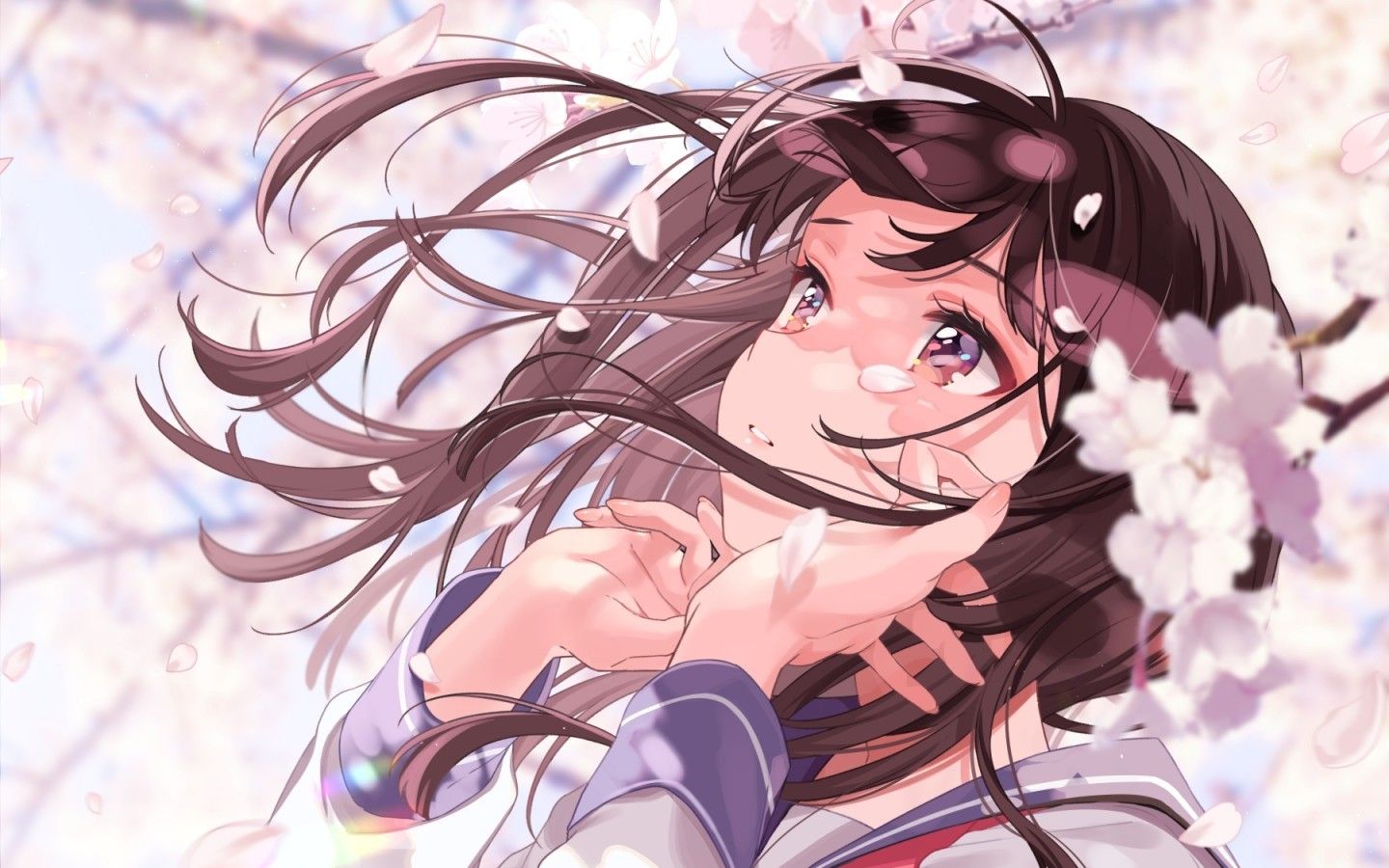 Brown Hair Anime Girl Wallpapers Wallpaper Cave