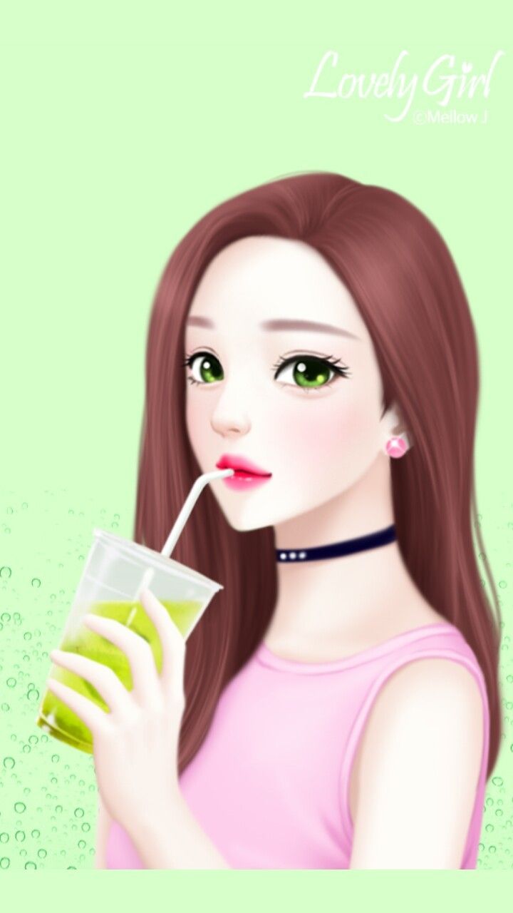 Cartoon Lovely Girl Wallpapers Wallpaper Cave