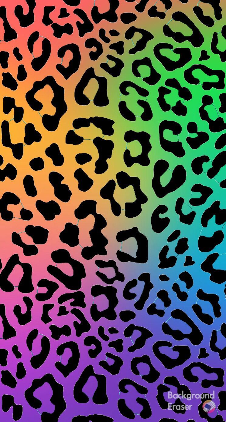 Rainbow Animal Print Wallpaper