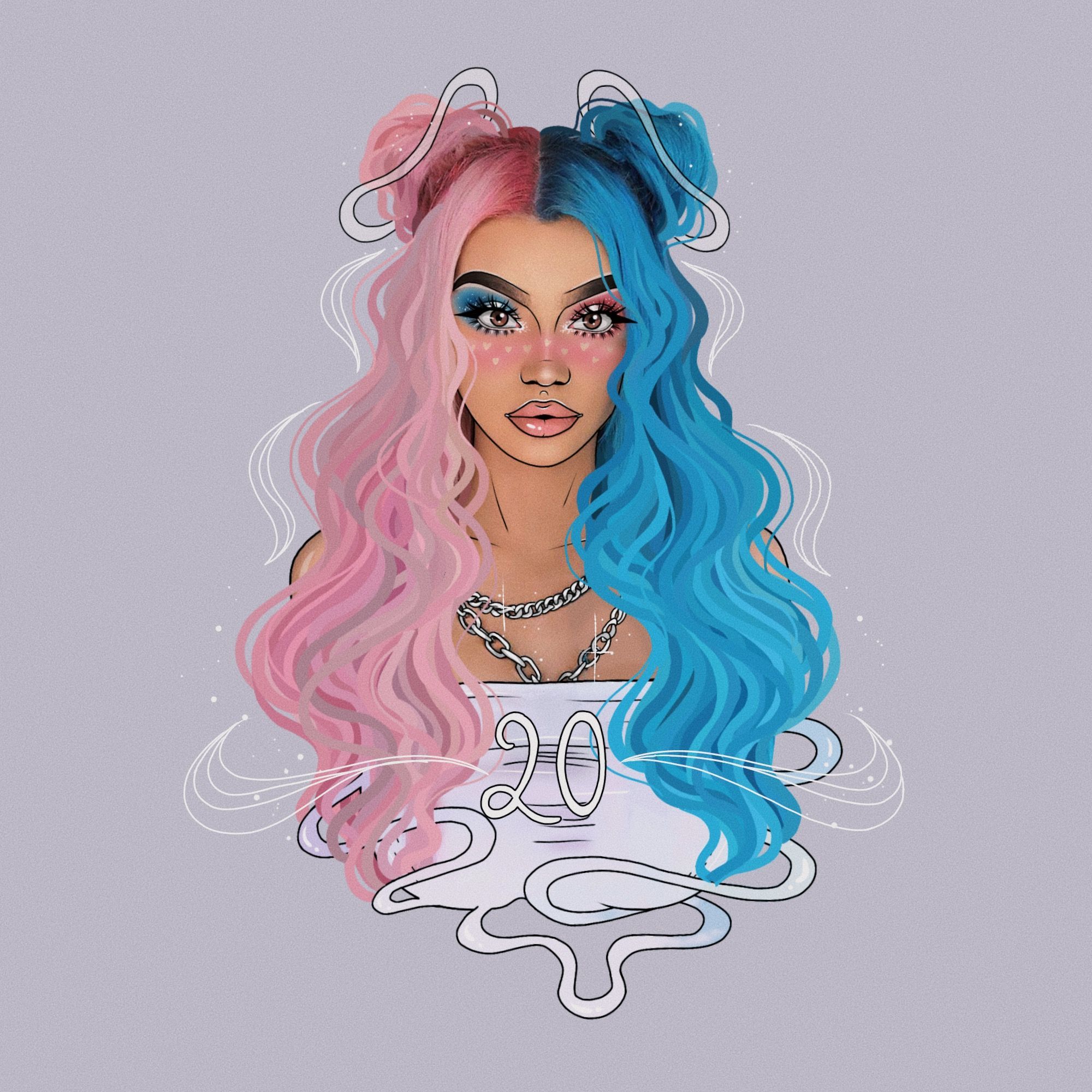 Cool Girl Instagram Cartoon Wallpapers Wallpaper Cave