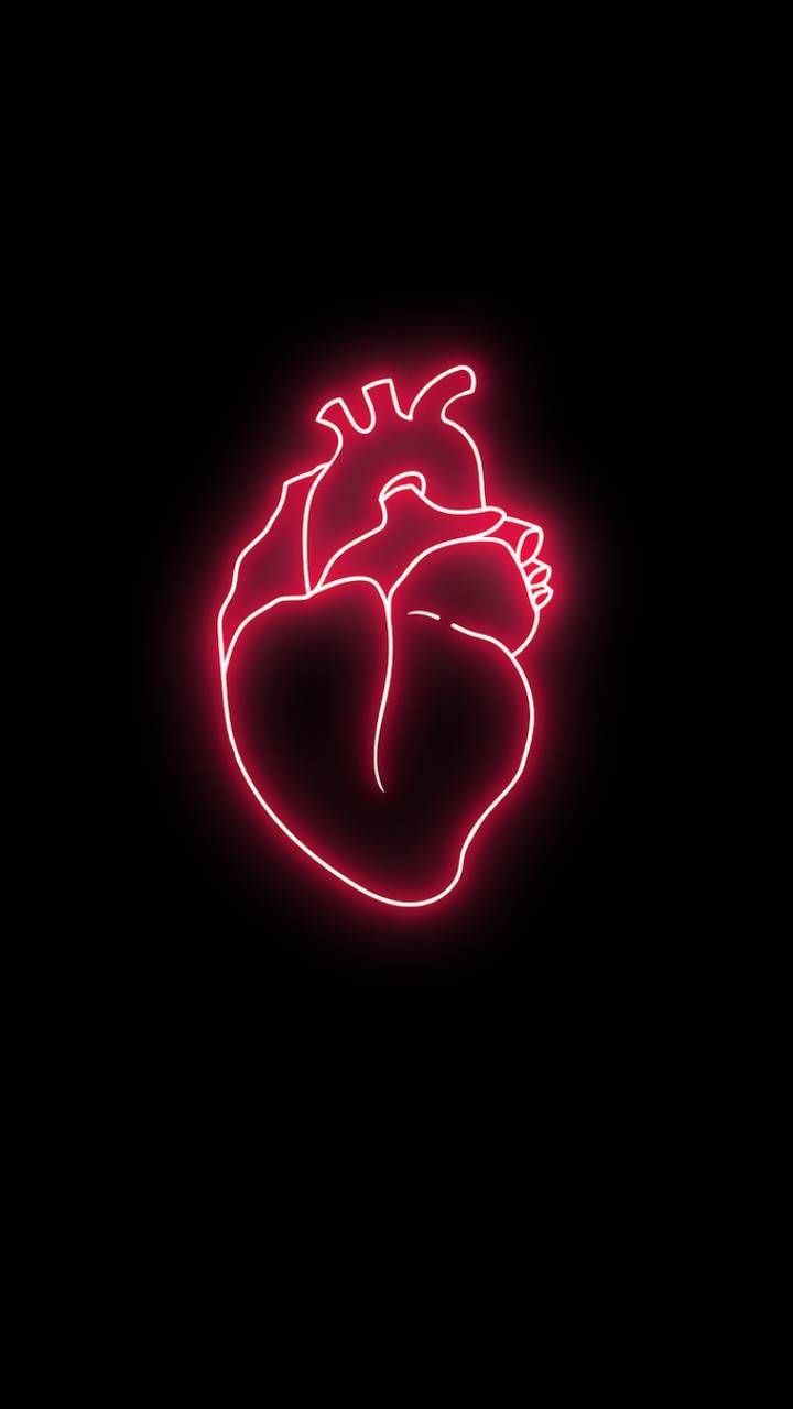 Neon Heart Wallpapers Wallpaper Cave