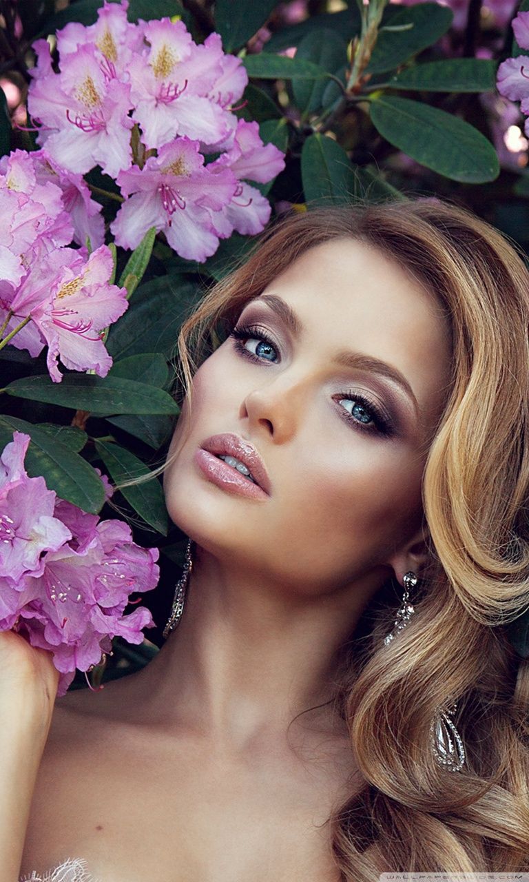 Pink Flower Girl Wallpapers Wallpaper Cave