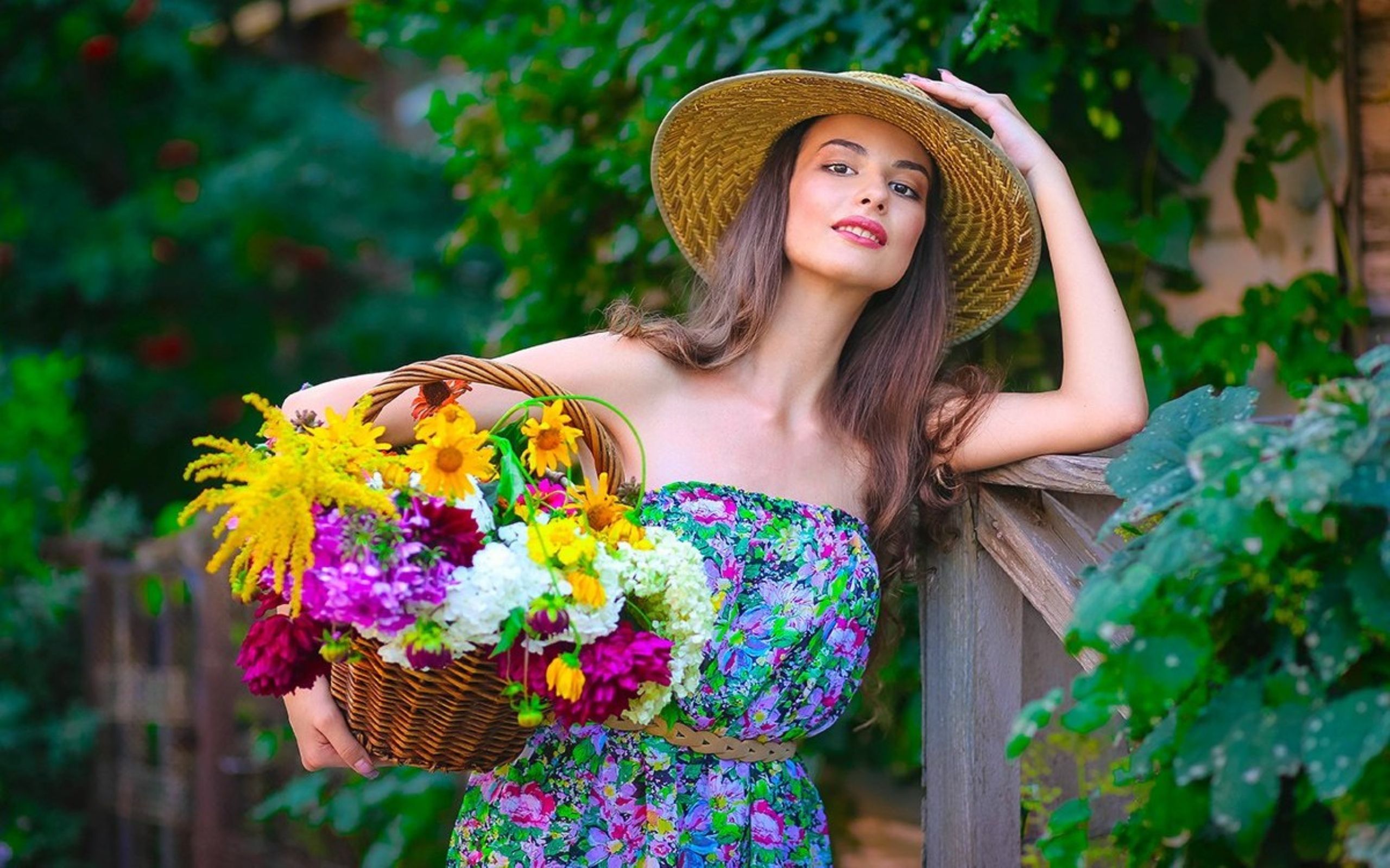 Best Beautiful Girls Flowers Wallpapers Wallpaper Cave