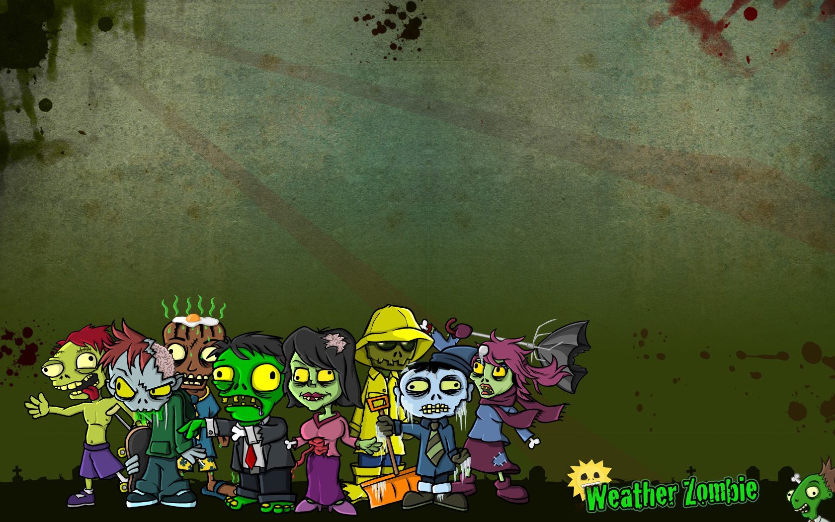 Cartoon Zombies Wallpapers Wallpaper Cave