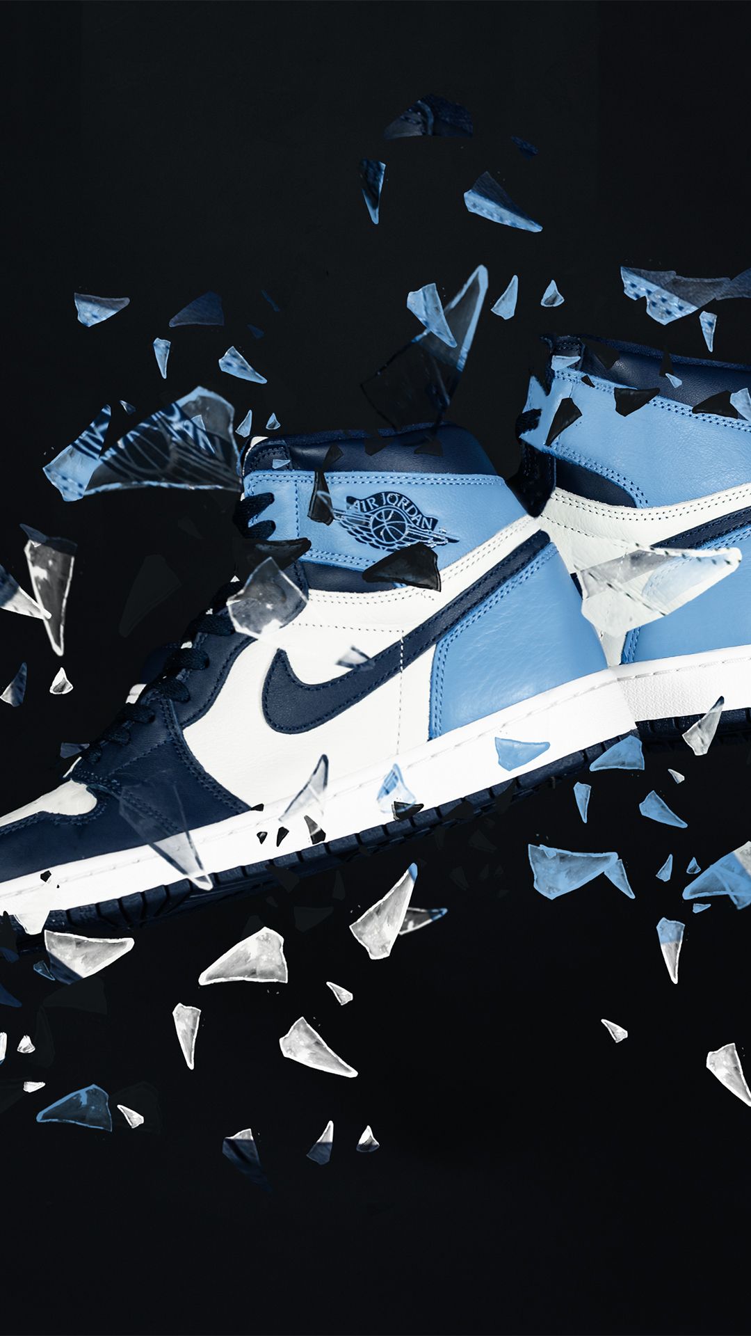 Air Jordan 1 Retro Blue Wallpapers Wallpaper Cave