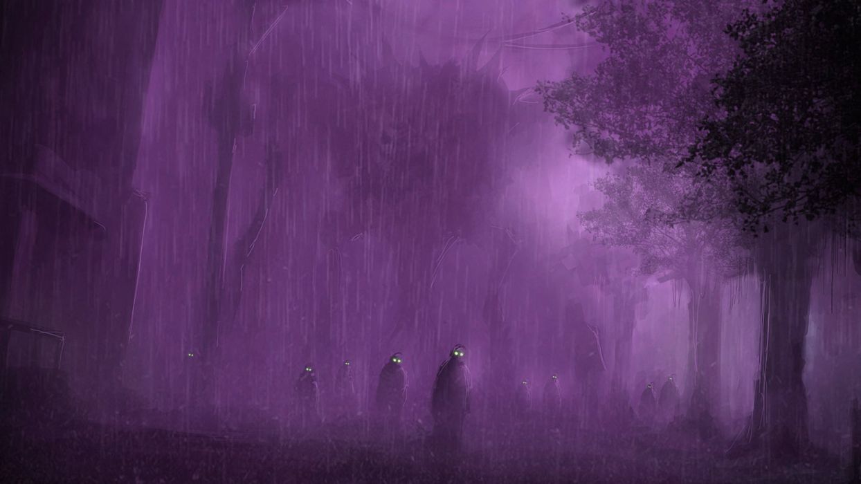 Enchanting Purple Halloween Aesthetic Wallpaper