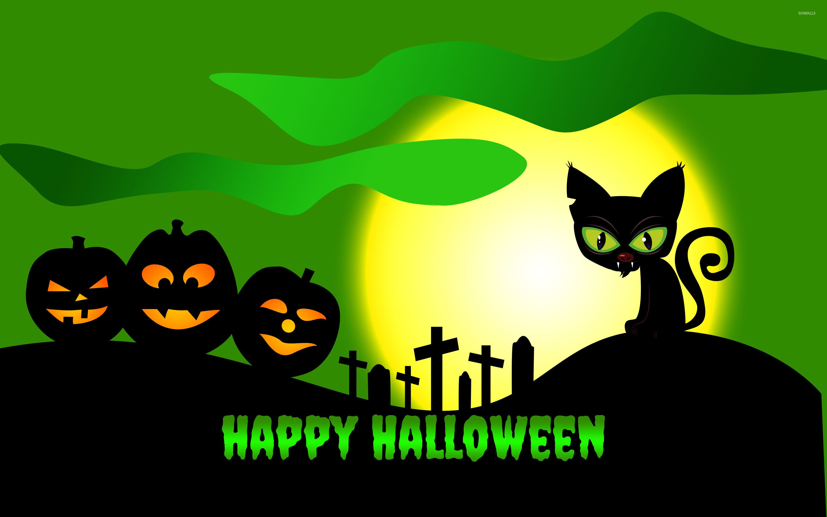 Green Halloween Wallpapers Wallpaper Cave