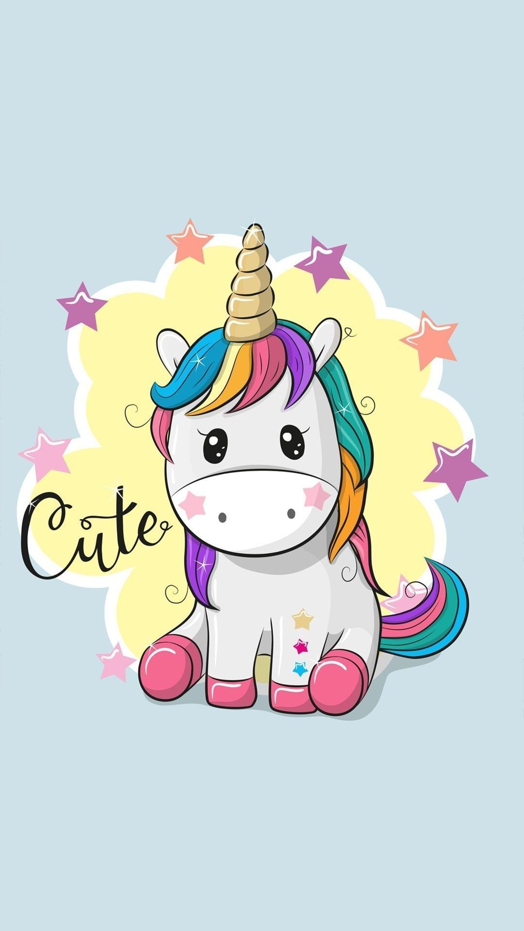 Unicorn Cartoon Wallpapers Wallpaper Cave