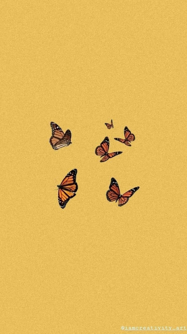 Yellow Butterfly Wallpapers Wallpaper Cave