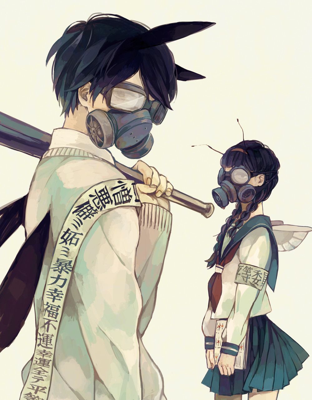 Anime Wearing Mask Wallpapers Wallpaper Cave