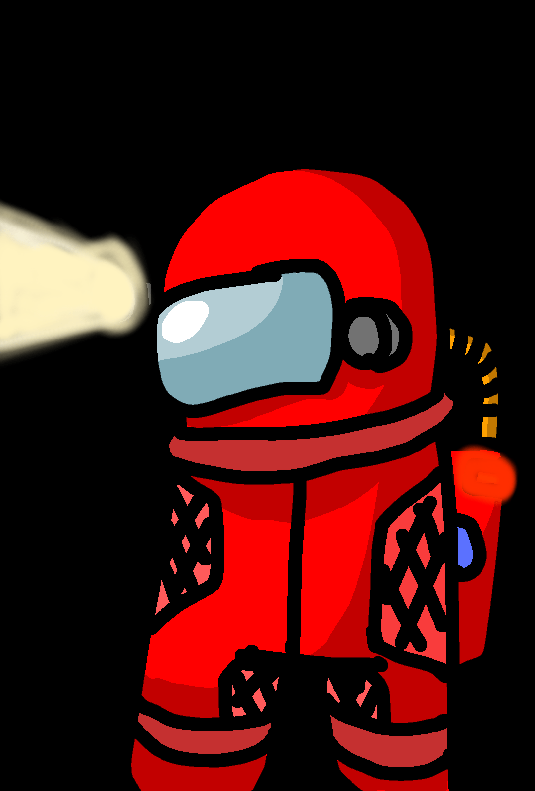 [40+] Hd Wallpaper Among Us Red Black Background