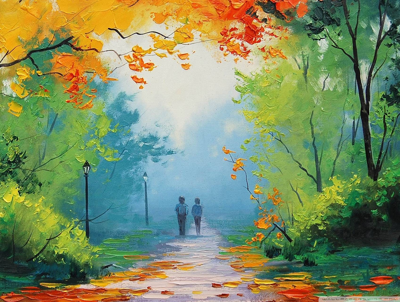 Nature Painting Wallpapers Wallpaper Cave