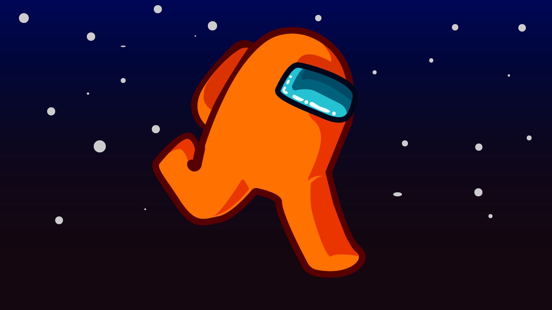 Orange Among Us Wallpapers Wallpaper Cave