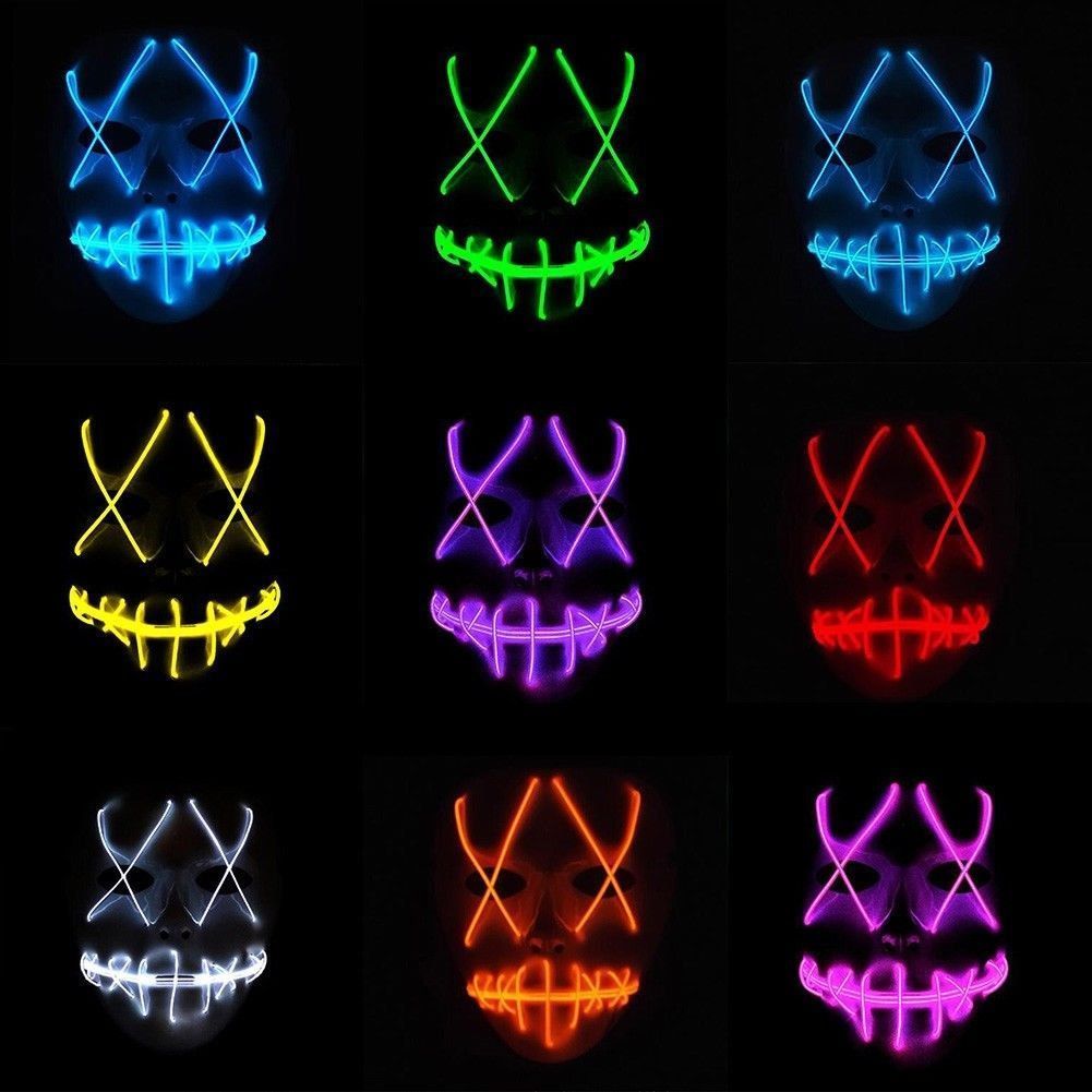 Halloween Led Light Up Mask Wallpapers Wallpaper Cave