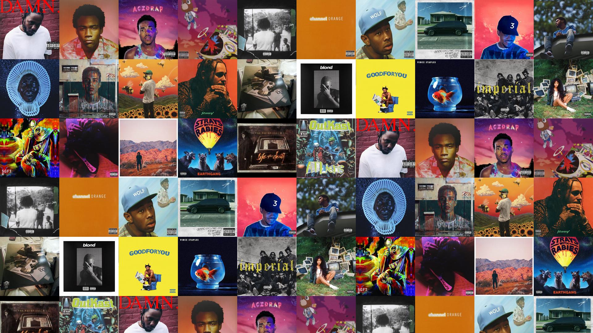 Rapper Collages Desktop Wallpaper