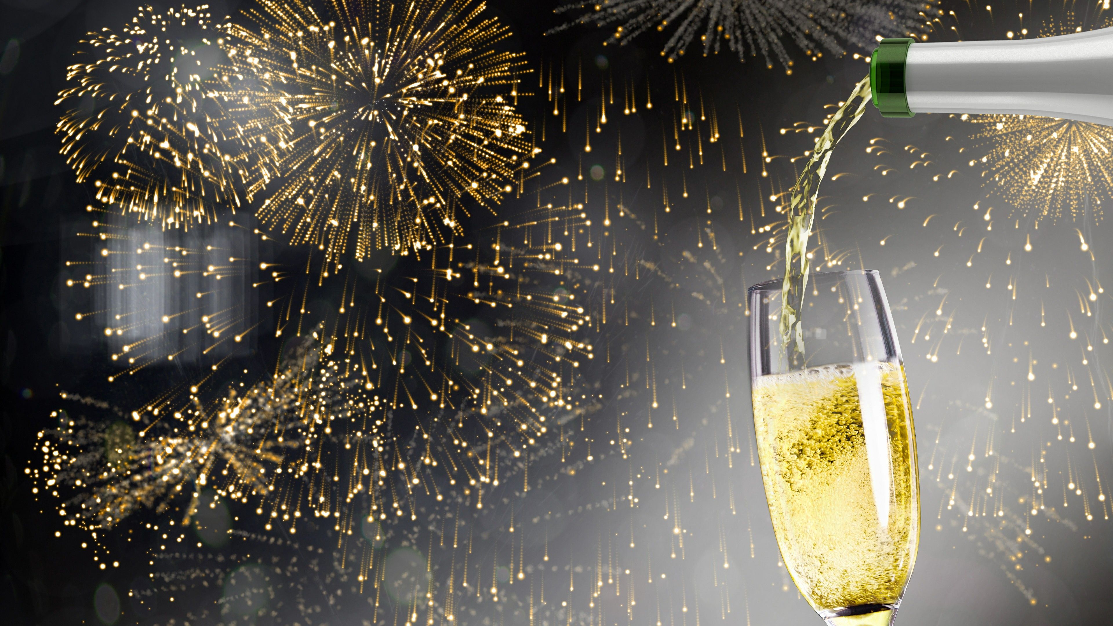 New Year Champagne Wallpapers Wallpaper Cave