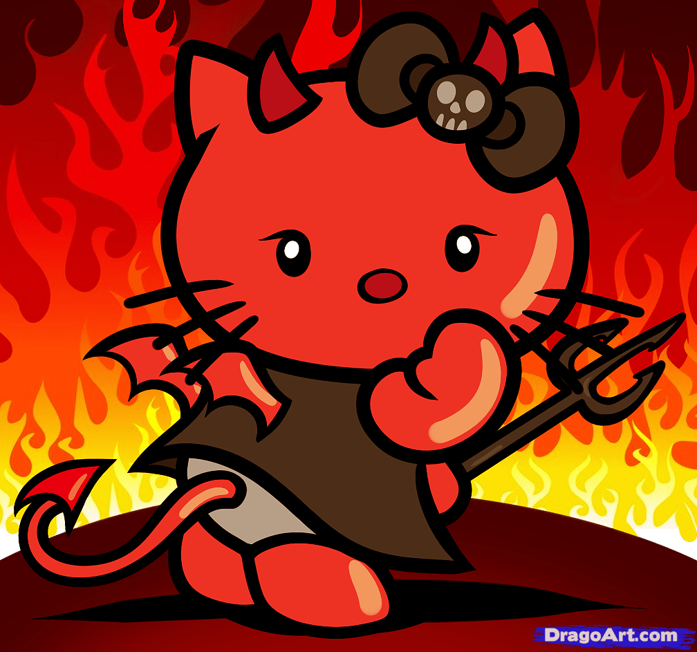 Hello Kitty Demon Wallpapers Wallpaper Cave
