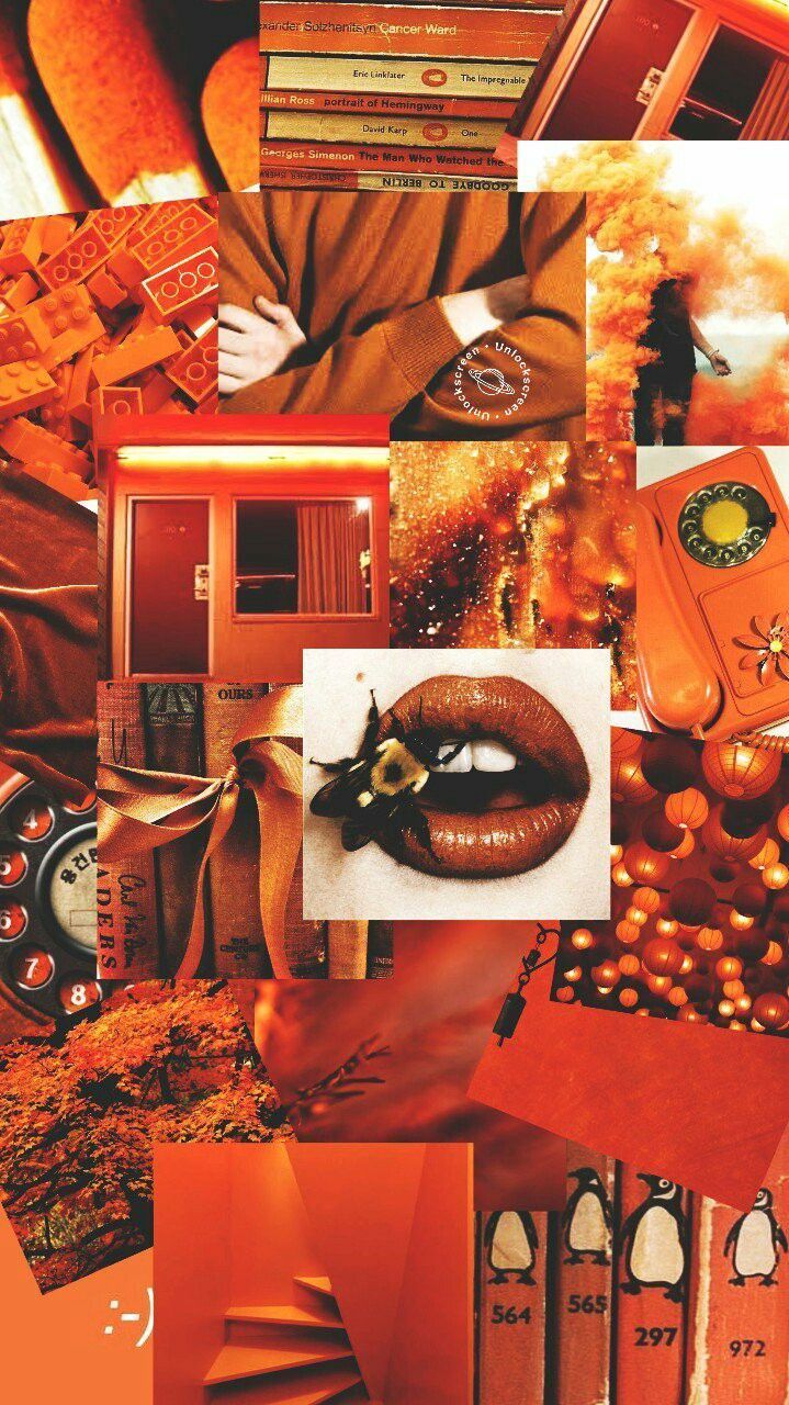 Orange Collage Wallpapers Wallpaper Cave