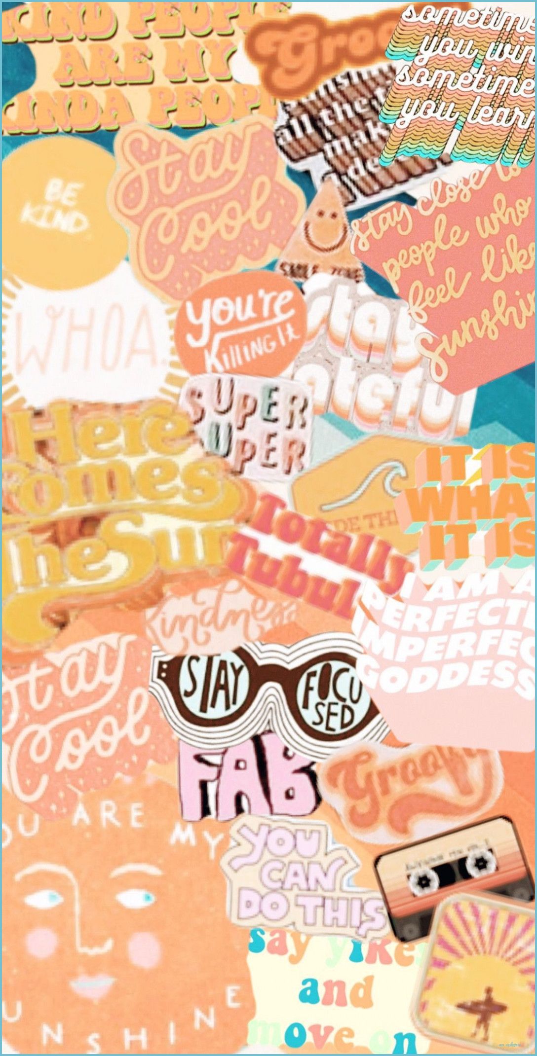 Orange Collage Wallpapers Wallpaper Cave