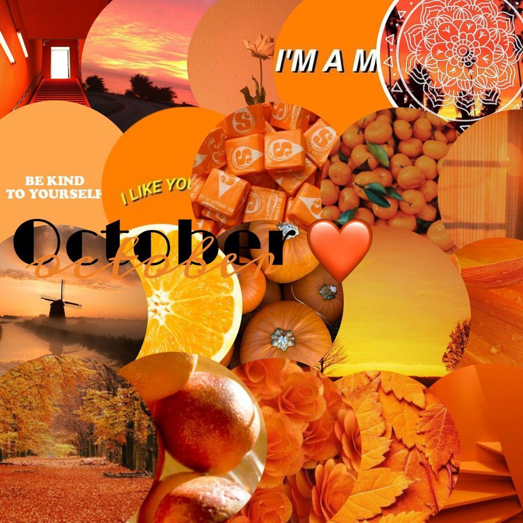 Orange Collage Wallpapers Wallpaper Cave