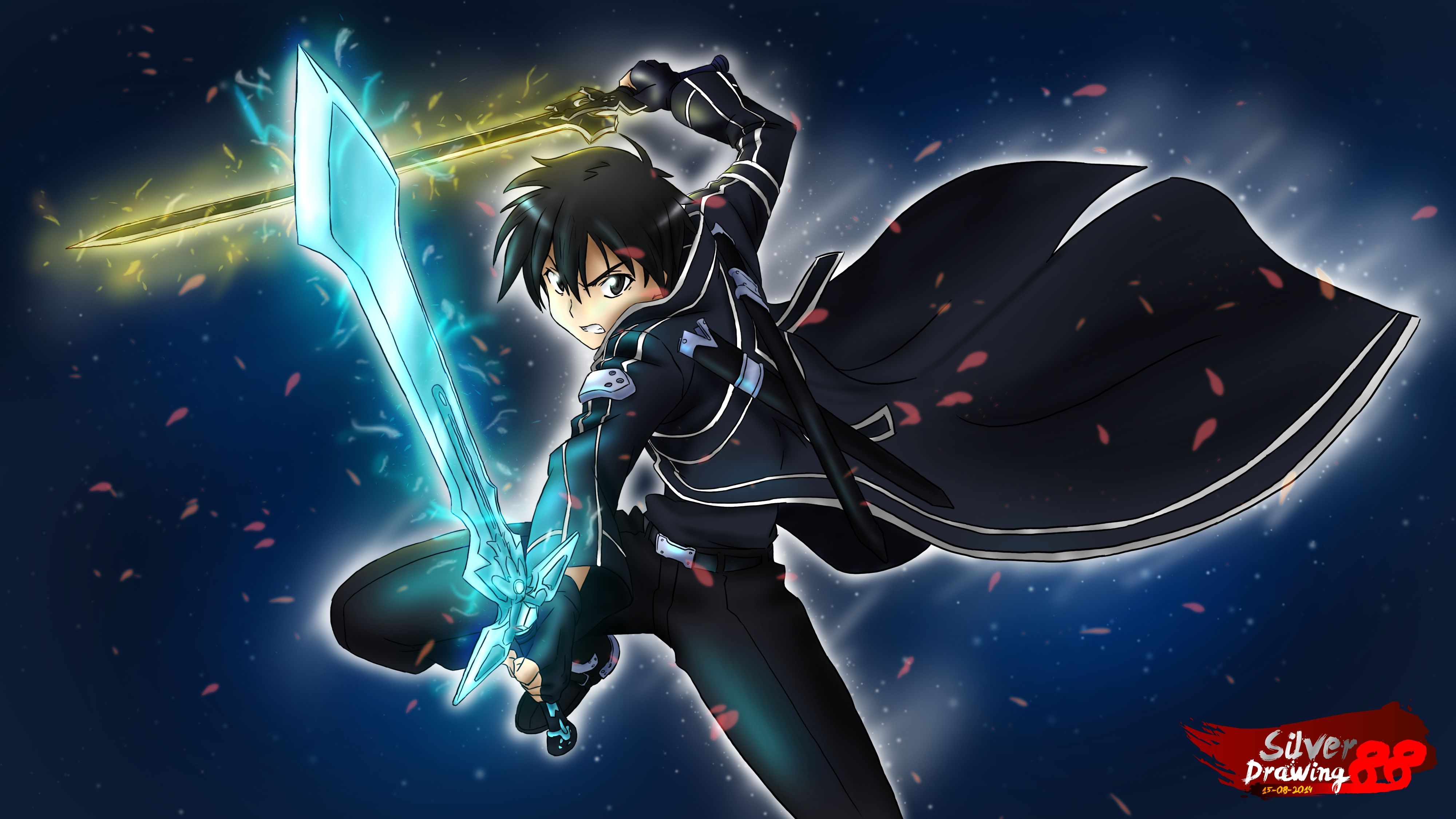 Sword Art Online Kirito Dual Wield Wallpaper