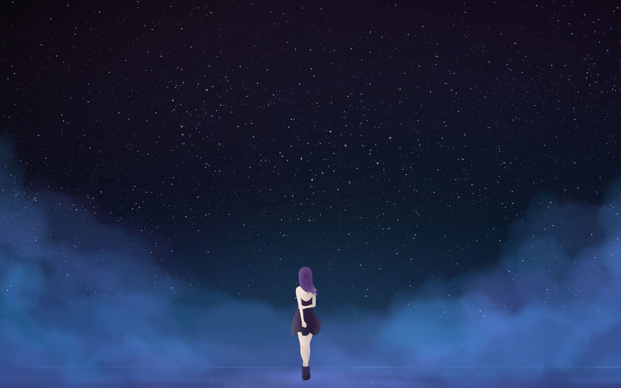 Minimal Night Sky Wallpapers Wallpaper Cave