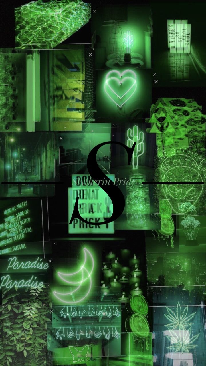 Slytherin Wallpaper Aesthetic Collage Hakuchuumu
