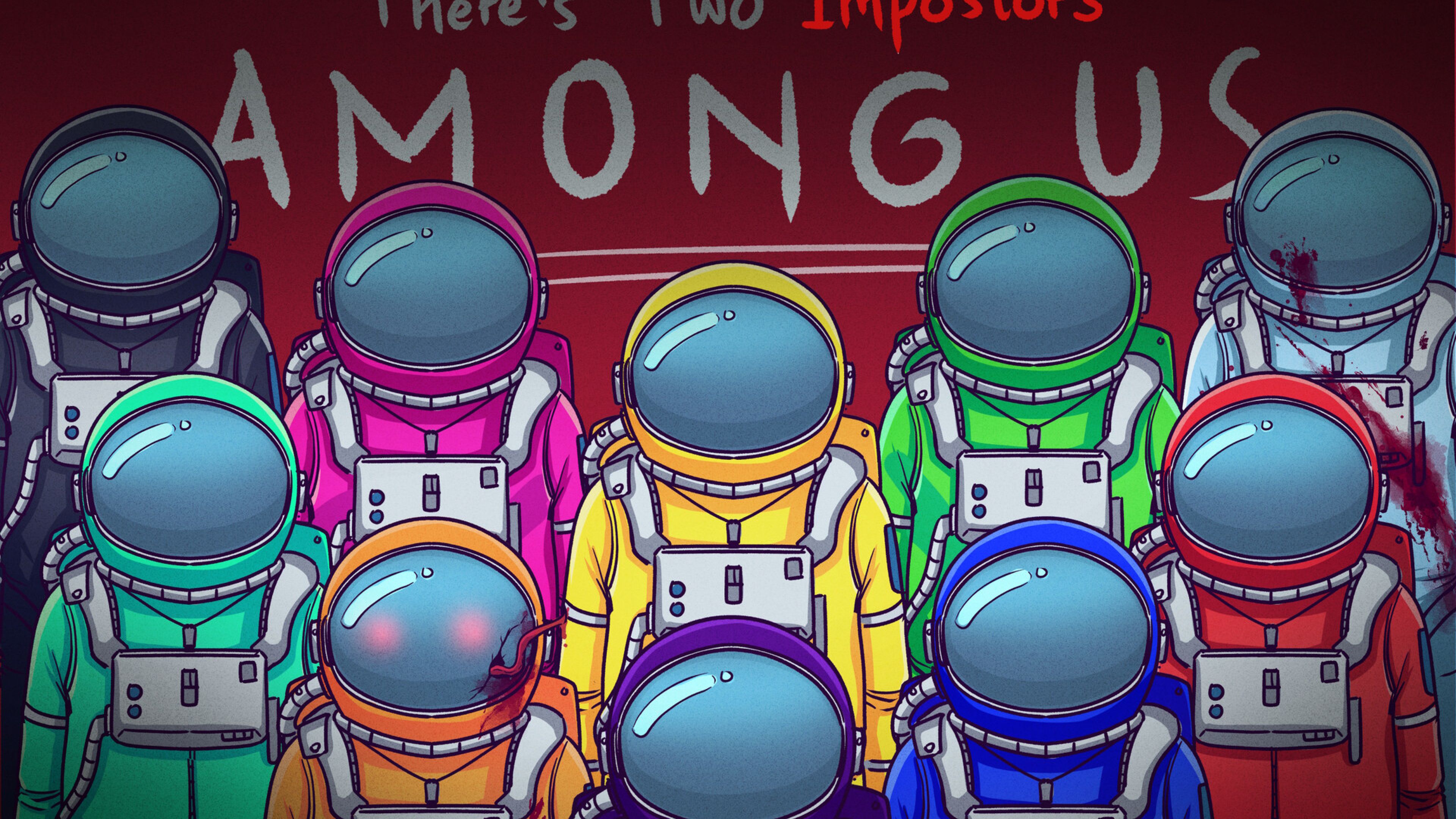 Blue Among Us Wallpapers Wallpaper Cave