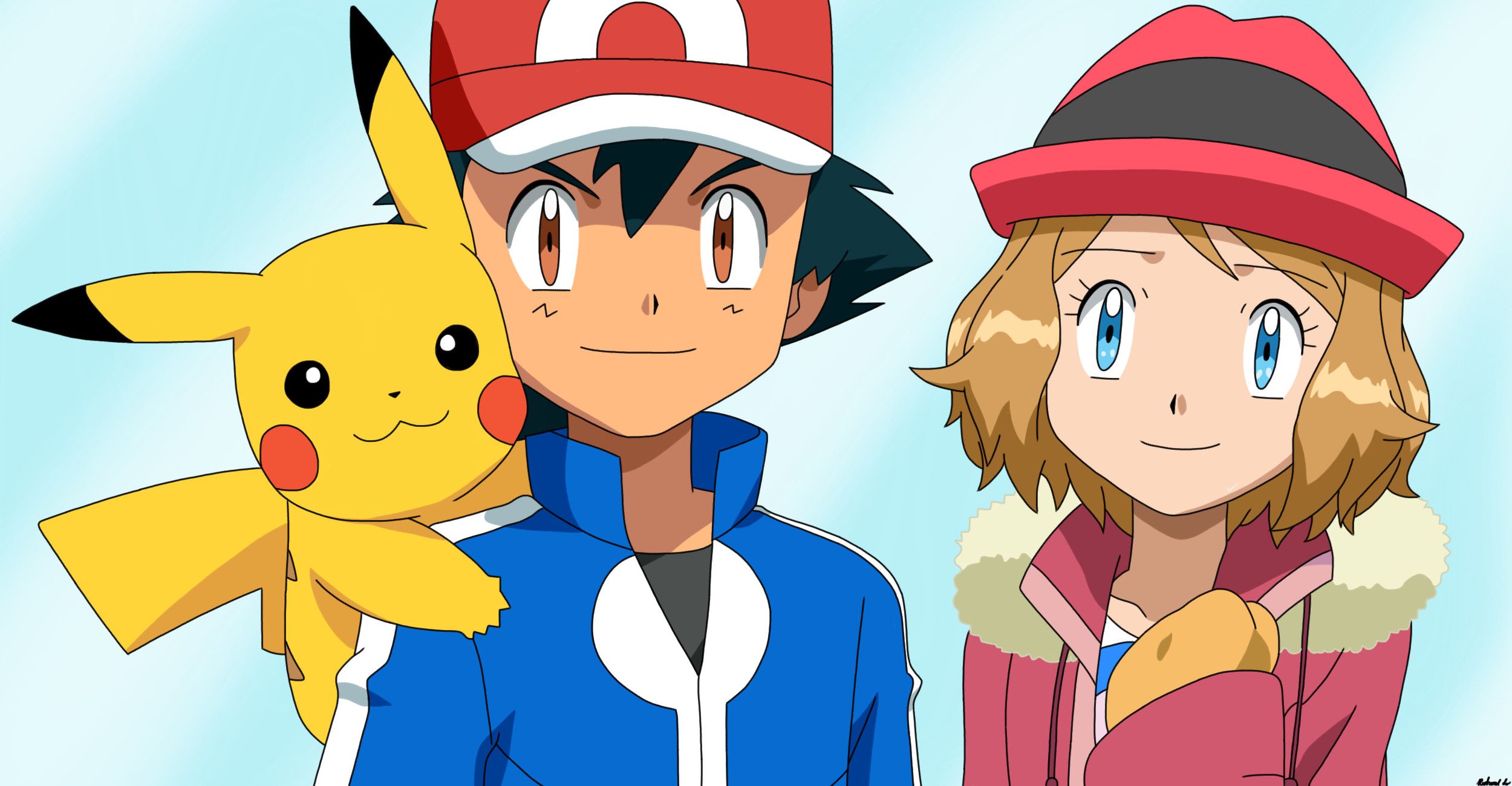 Pokemon XYZ Ash And Serena Wallpapers Wallpaper Cave