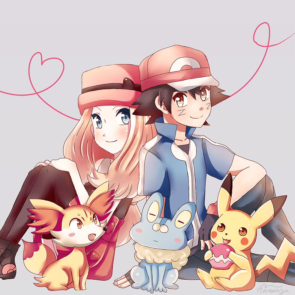 Pokemon XYZ Ash And Serena Wallpapers Wallpaper Cave