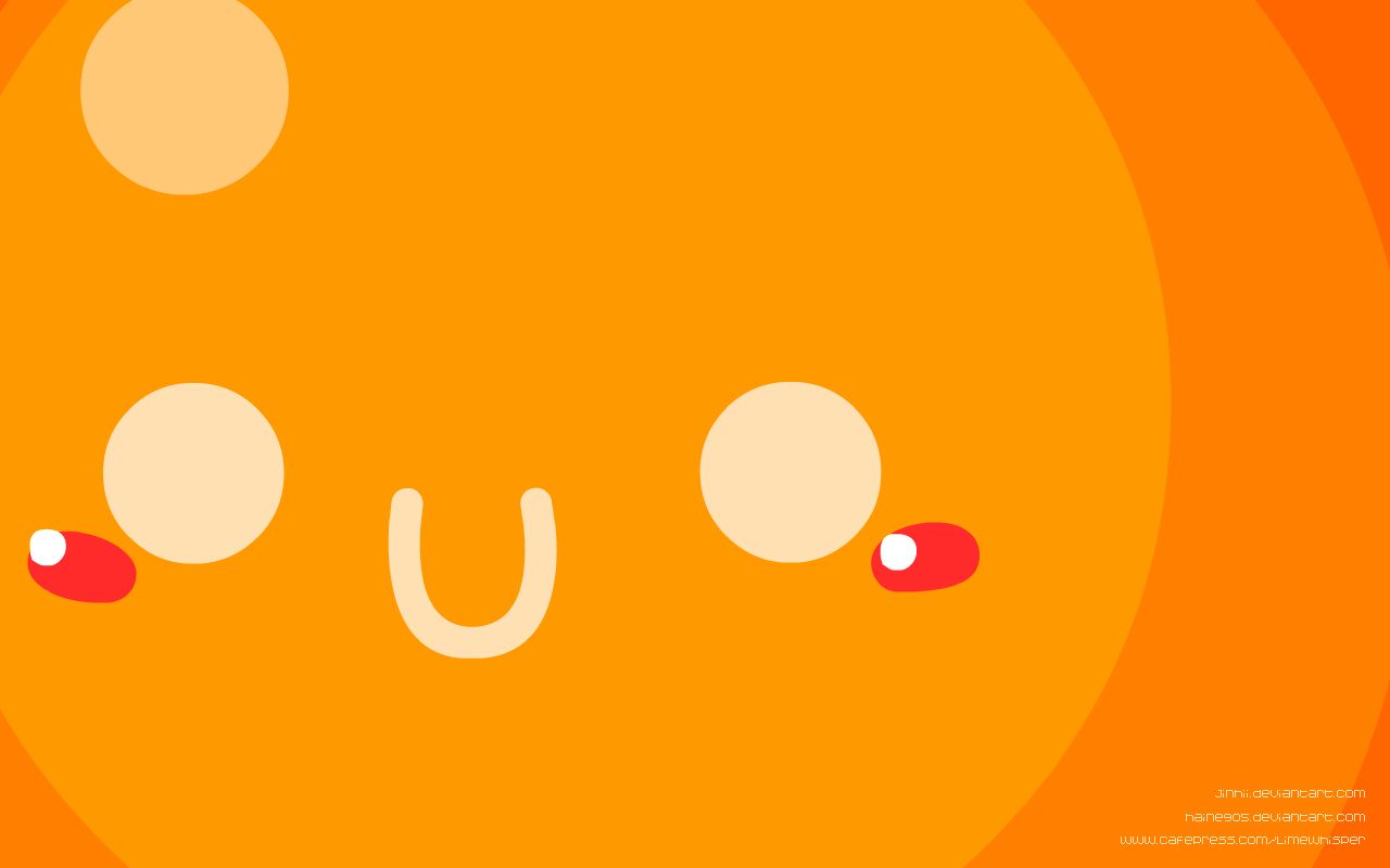 Kawaii Orange Wallpapers Wallpaper Cave