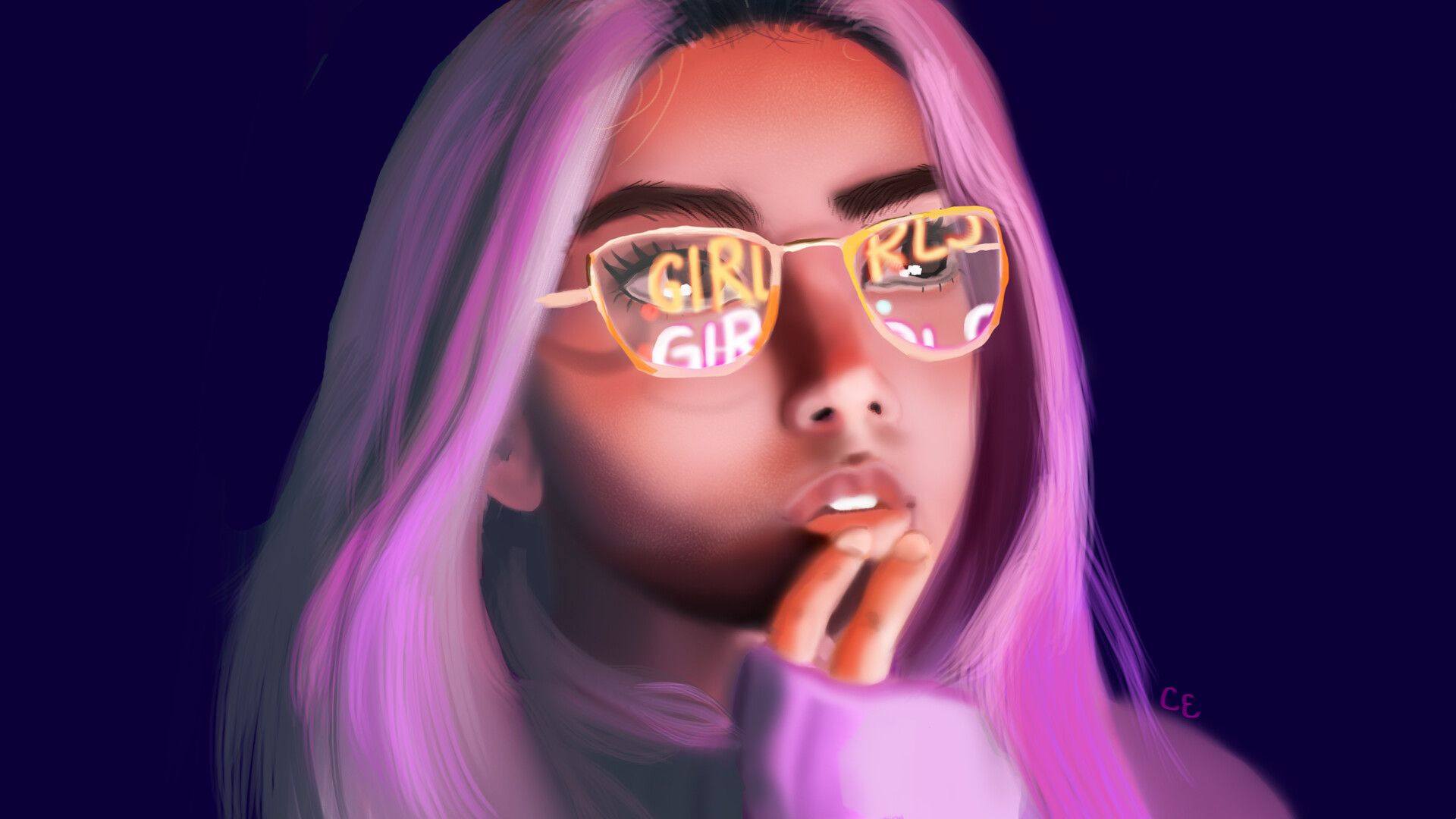 Neon Girl HD Wallpapers Wallpaper Cave