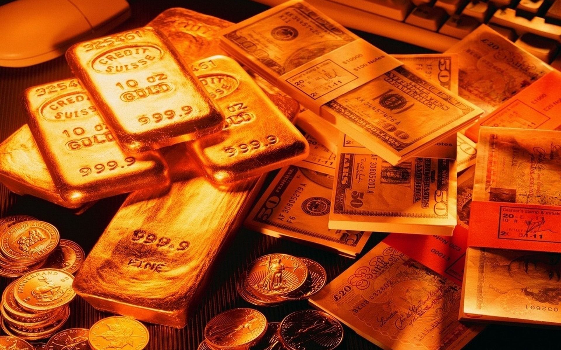 Money And Gold Wallpapers Wallpaper Cave