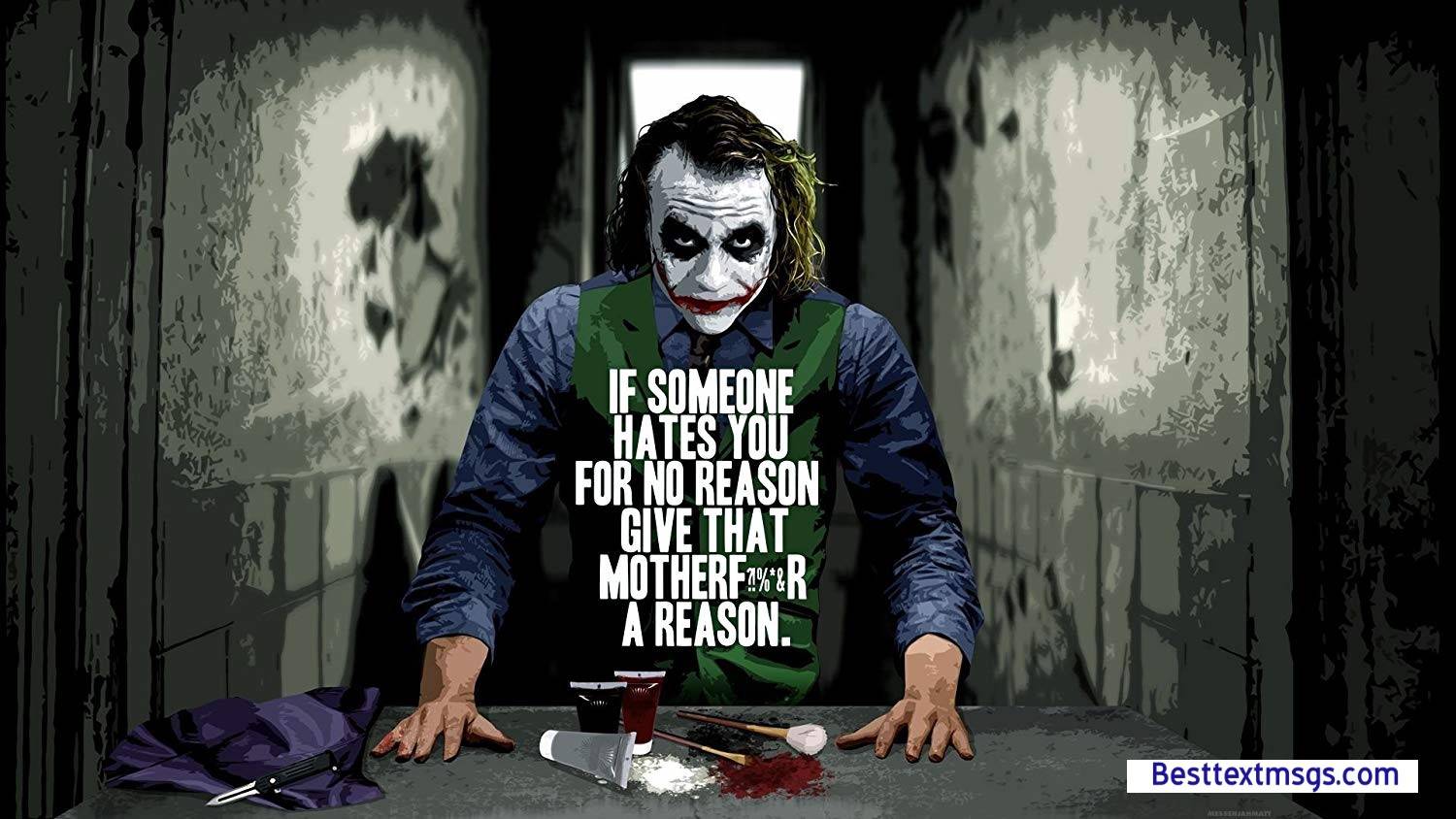 Joker Attitude Quotes Wallpapers Wallpaper Cave