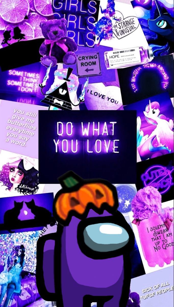 Purple Among Us Wallpapers Wallpaper Cave