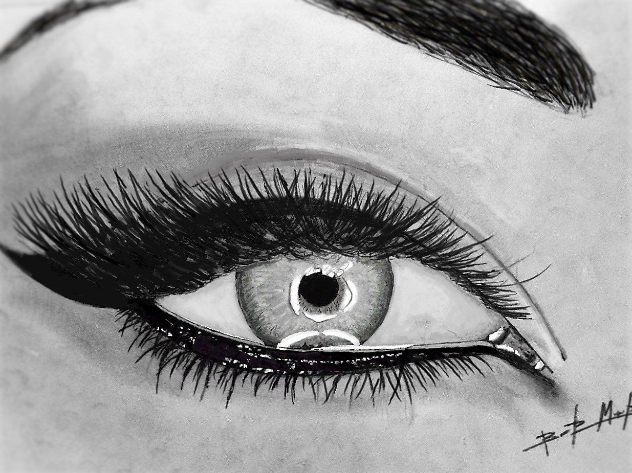 Eye Drawing Wallpapers Wallpaper Cave