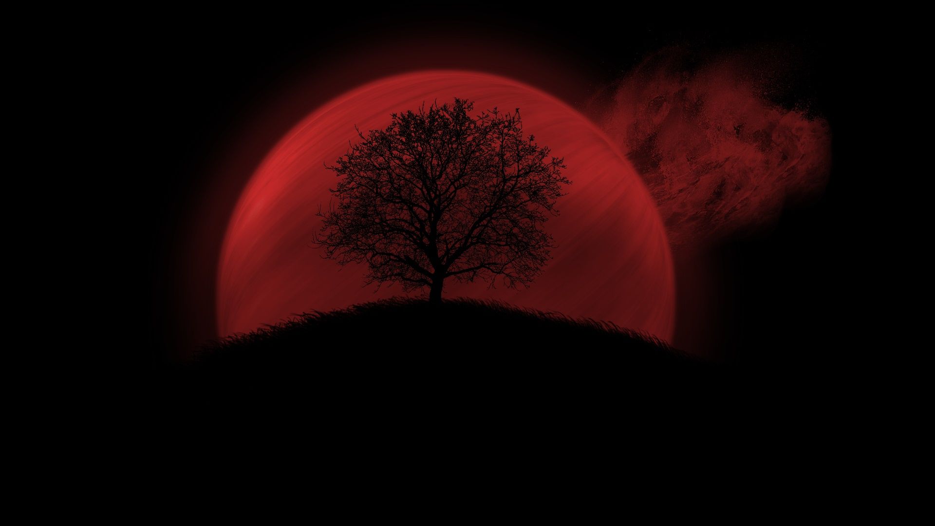Cool Red Moon Wallpapers Wallpaper Cave