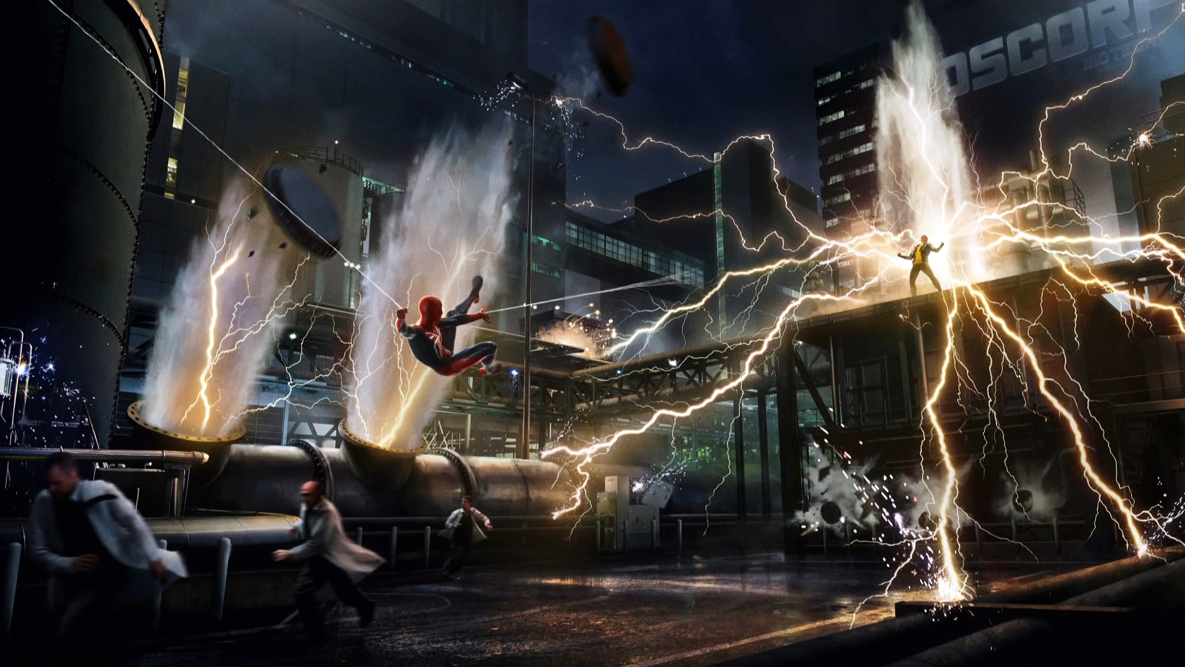 SpiderMan Vs Electro Wallpapers Wallpaper Cave
