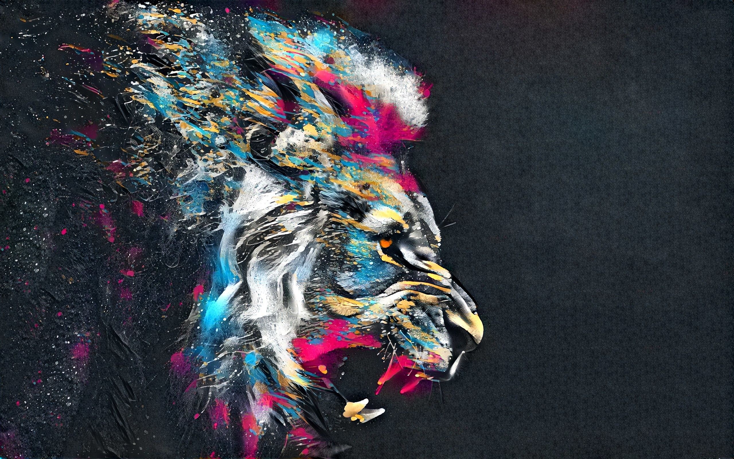 Lion Painting Wallpapers Wallpaper Cave