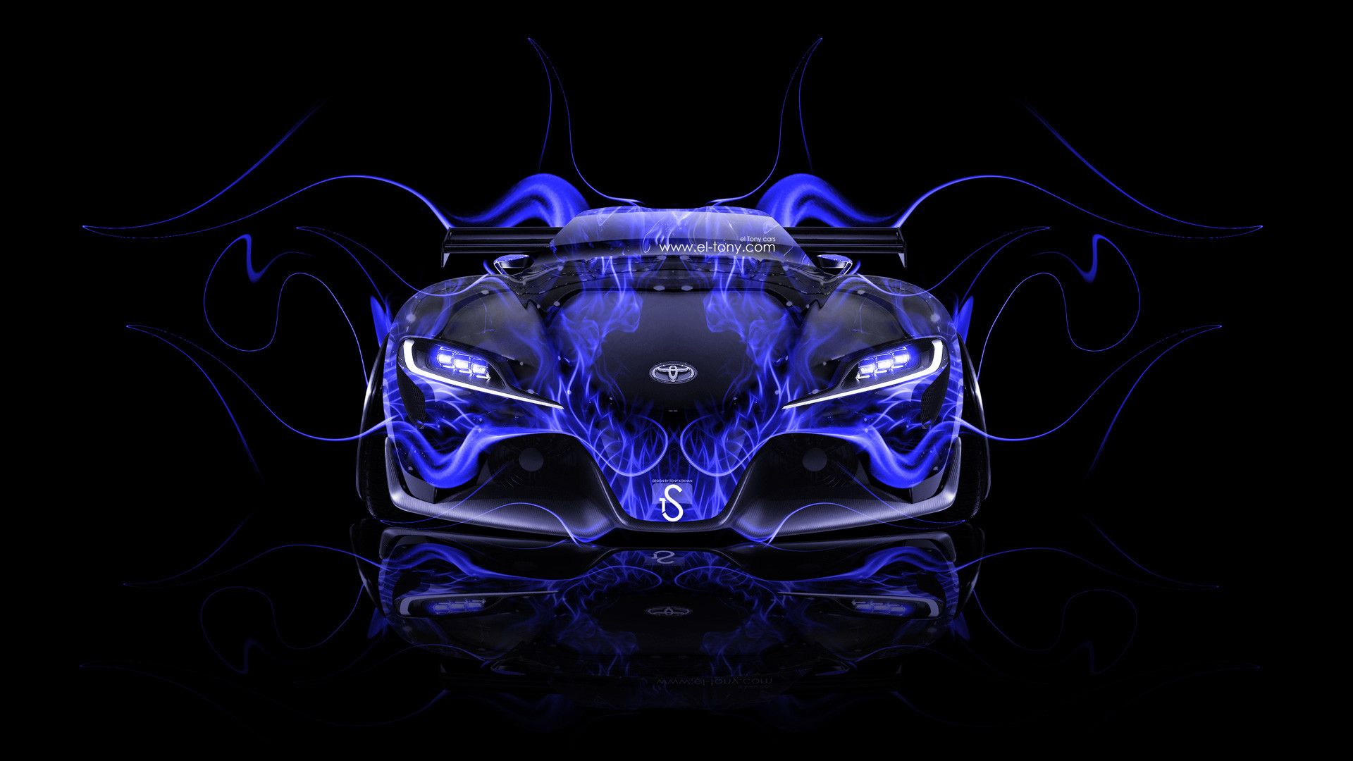 Blue Fire Cars Wallpapers Wallpaper Cave