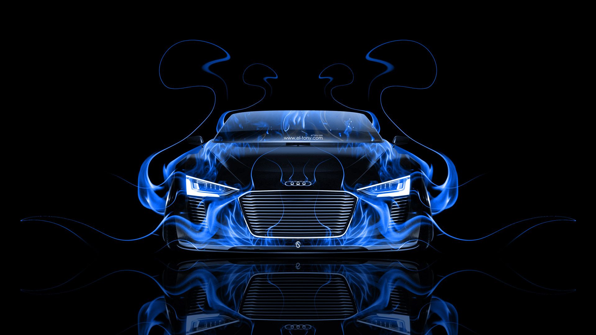 Blue Fire Cars Wallpapers Wallpaper Cave
