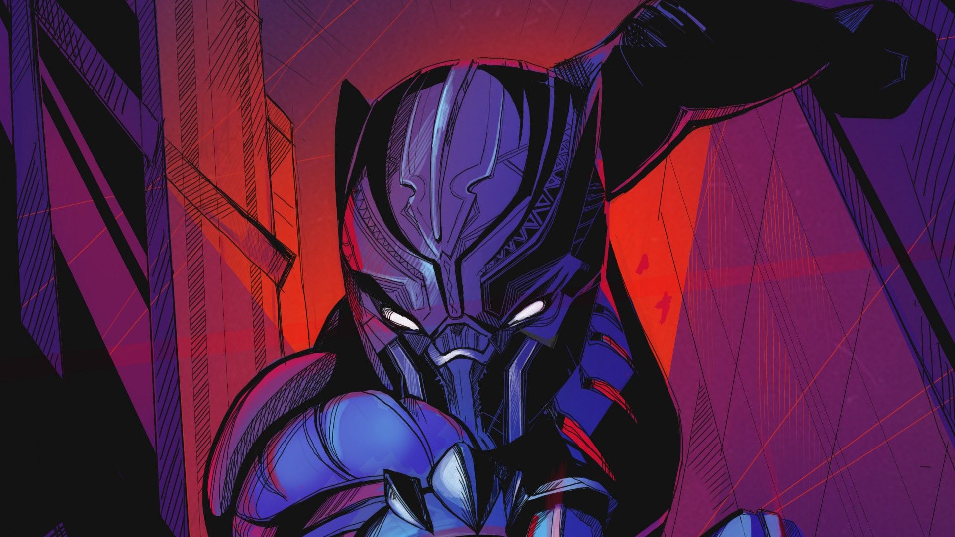 Black Panther Purple Wallpapers Wallpaper Cave