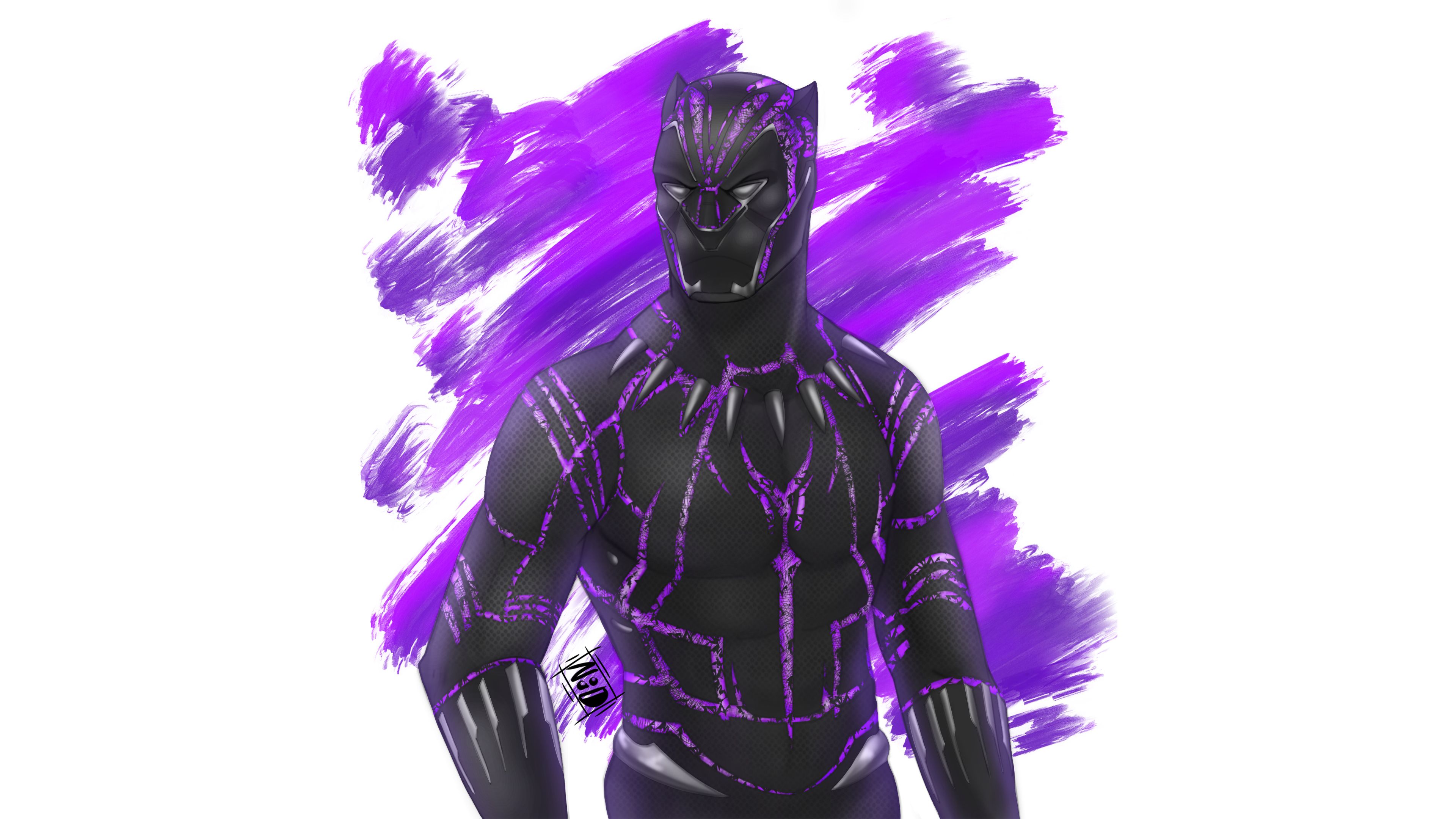 Black Panther Purple Wallpapers Wallpaper Cave
