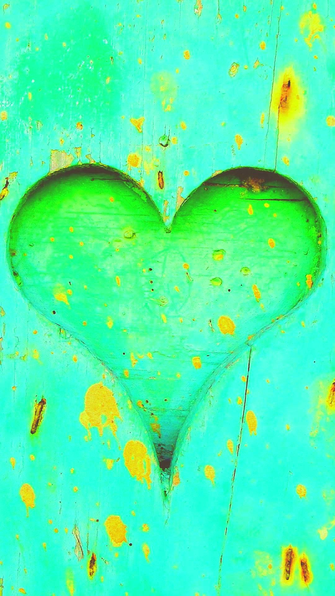 Green Heart Wallpapers Wallpaper Cave