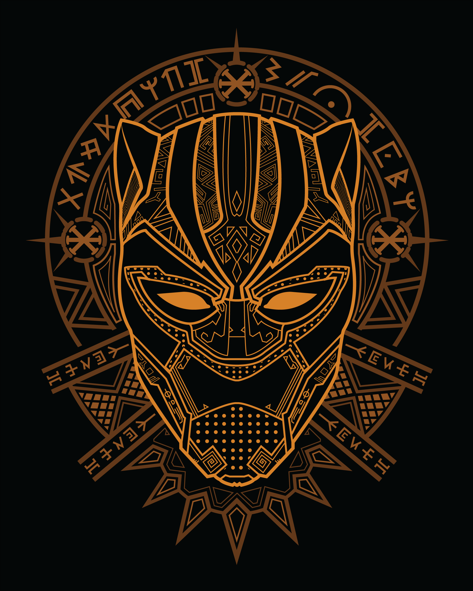Black Panther Golden Wallpapers Wallpaper Cave