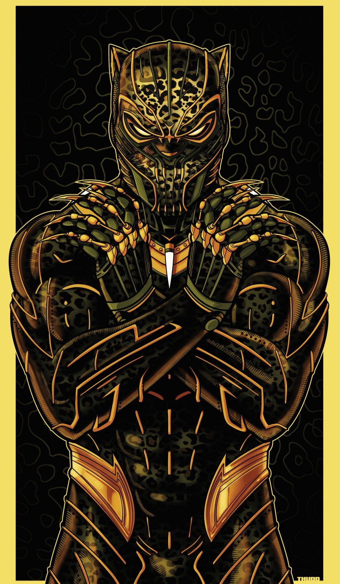 Black Panther Golden Wallpapers Wallpaper Cave