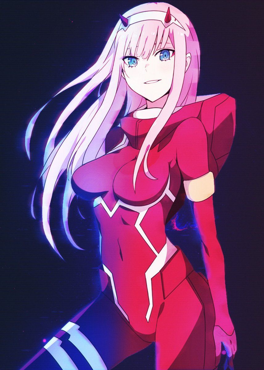 Retro Violet Zero Two Wallpapers Wallpaper Cave