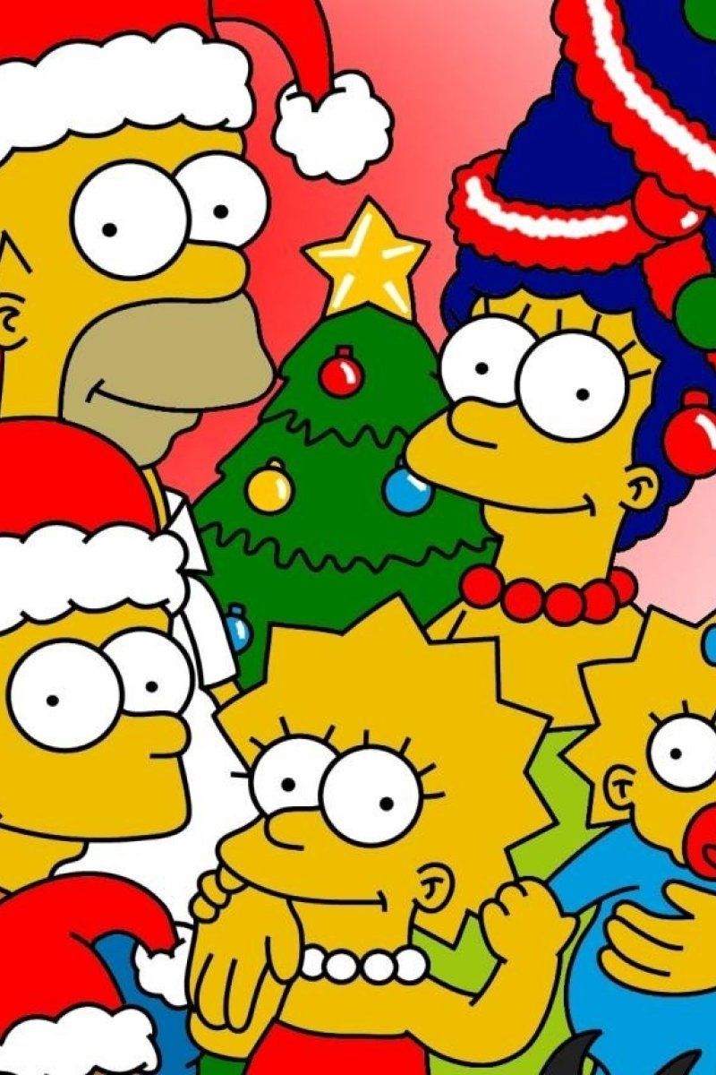 Merry Christmas Simpsons Merry Christmas Simpsons Wallpapers Wallpaper Cave