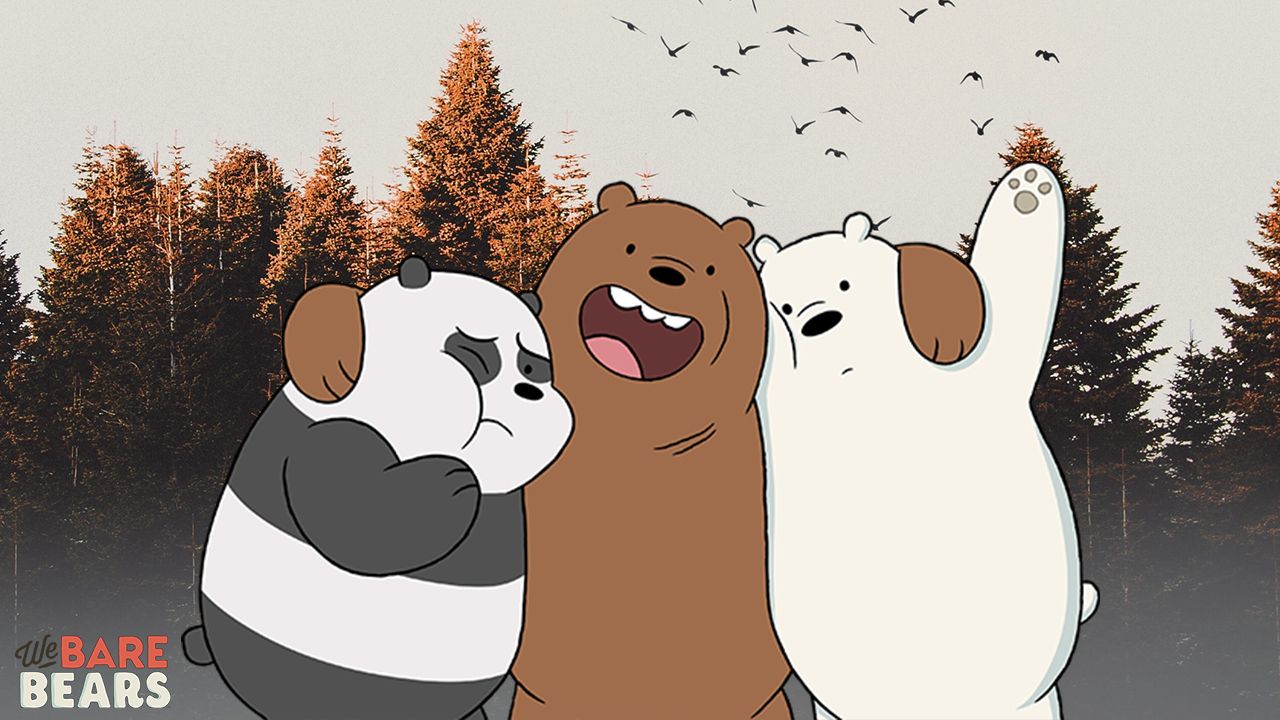 we bare bears aesthetic wallpaper for laptop Pantalla adoro galaksi